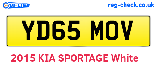 YD65MOV are the vehicle registration plates.