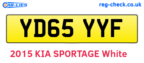 YD65YYF are the vehicle registration plates.