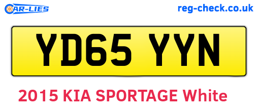 YD65YYN are the vehicle registration plates.