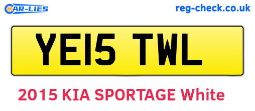 YE15TWL are the vehicle registration plates.
