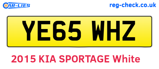 YE65WHZ are the vehicle registration plates.
