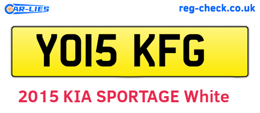 YO15KFG are the vehicle registration plates.