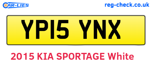YP15YNX are the vehicle registration plates.