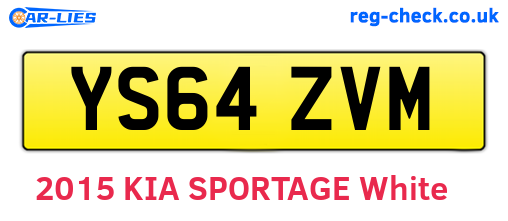 YS64ZVM are the vehicle registration plates.