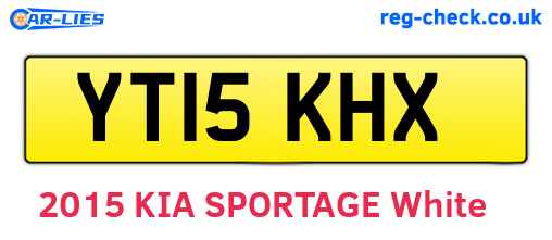 YT15KHX are the vehicle registration plates.