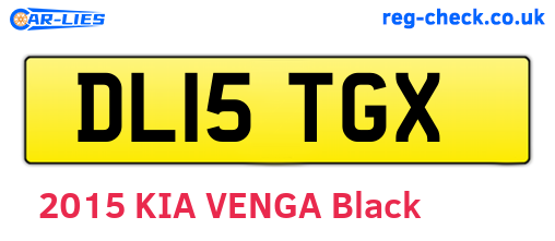 DL15TGX are the vehicle registration plates.