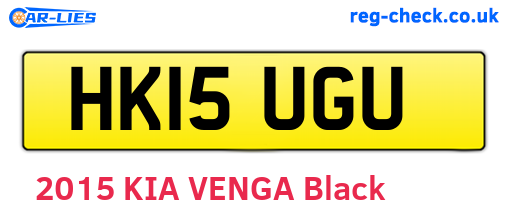 HK15UGU are the vehicle registration plates.