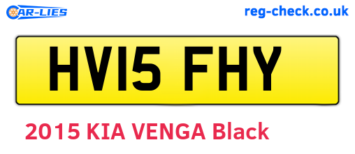 HV15FHY are the vehicle registration plates.