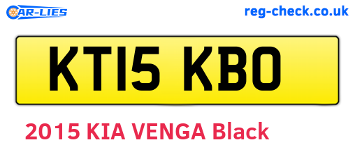 KT15KBO are the vehicle registration plates.