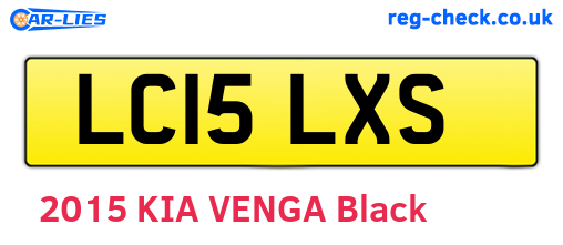 LC15LXS are the vehicle registration plates.
