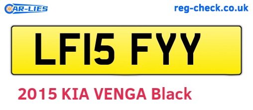 LF15FYY are the vehicle registration plates.
