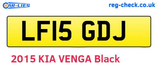 LF15GDJ are the vehicle registration plates.