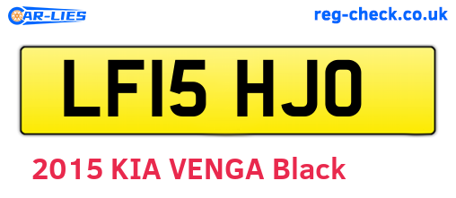 LF15HJO are the vehicle registration plates.