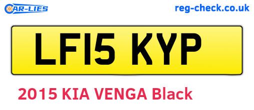 LF15KYP are the vehicle registration plates.