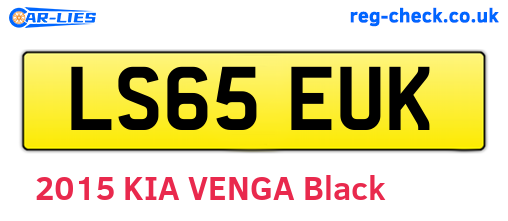 LS65EUK are the vehicle registration plates.
