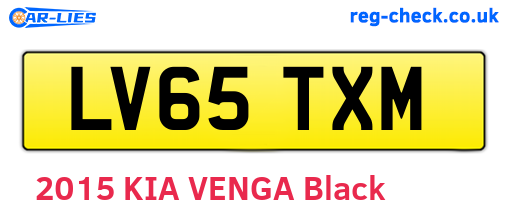 LV65TXM are the vehicle registration plates.