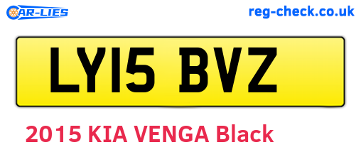 LY15BVZ are the vehicle registration plates.