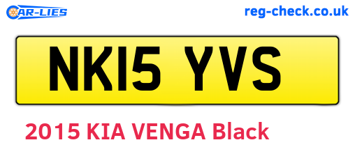 NK15YVS are the vehicle registration plates.