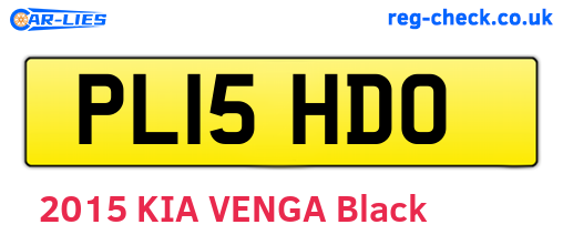 PL15HDO are the vehicle registration plates.