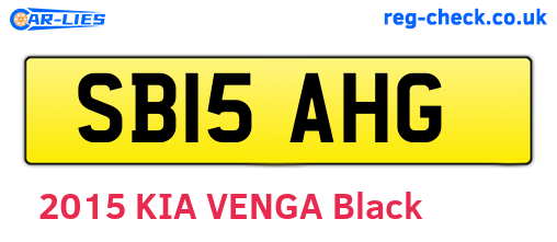 SB15AHG are the vehicle registration plates.