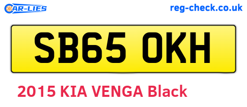 SB65OKH are the vehicle registration plates.