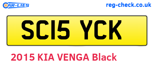 SC15YCK are the vehicle registration plates.