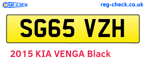 SG65VZH are the vehicle registration plates.