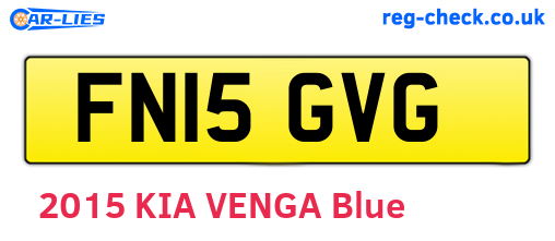 FN15GVG are the vehicle registration plates.