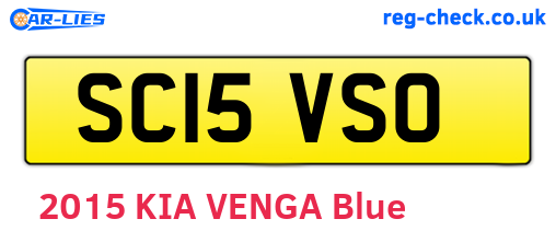 SC15VSO are the vehicle registration plates.