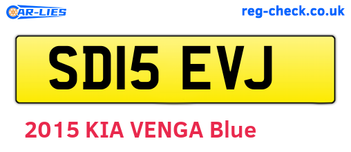 SD15EVJ are the vehicle registration plates.