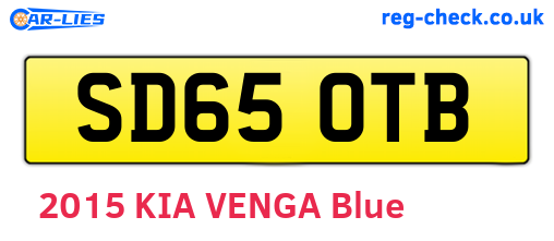 SD65OTB are the vehicle registration plates.