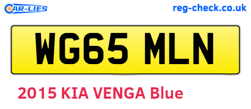 WG65MLN are the vehicle registration plates.