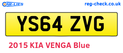 YS64ZVG are the vehicle registration plates.