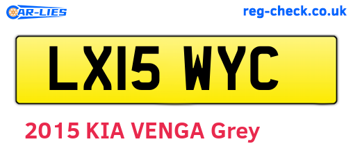 LX15WYC are the vehicle registration plates.