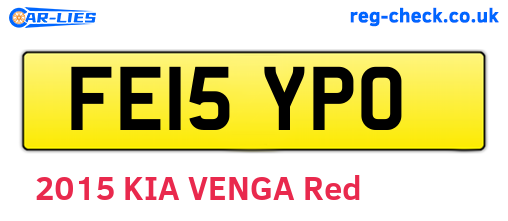 FE15YPO are the vehicle registration plates.