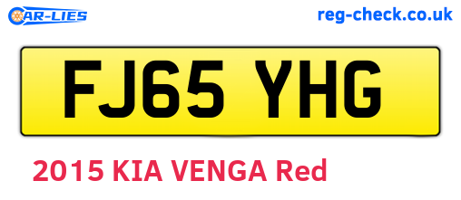 FJ65YHG are the vehicle registration plates.