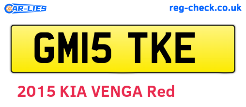 GM15TKE are the vehicle registration plates.