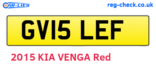 GV15LEF are the vehicle registration plates.