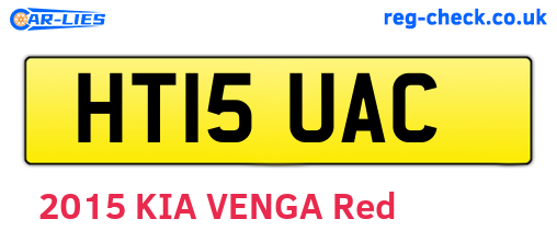 HT15UAC are the vehicle registration plates.