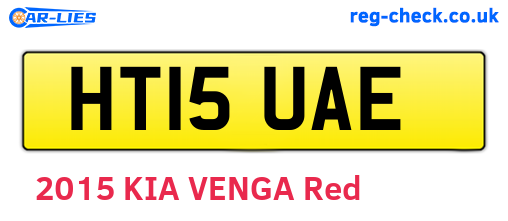 HT15UAE are the vehicle registration plates.