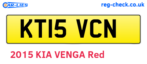 KT15VCN are the vehicle registration plates.