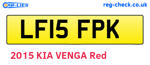 LF15FPK are the vehicle registration plates.