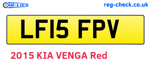 LF15FPV are the vehicle registration plates.