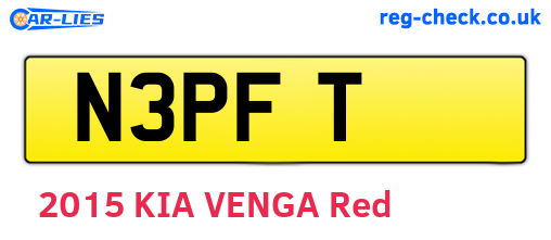 N3PFT are the vehicle registration plates.