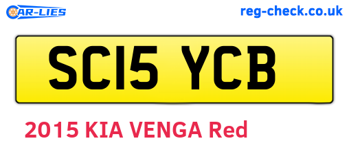 SC15YCB are the vehicle registration plates.