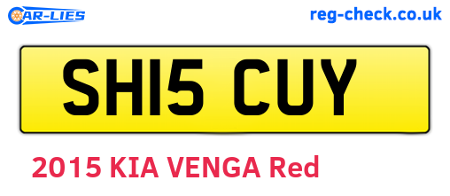 SH15CUY are the vehicle registration plates.