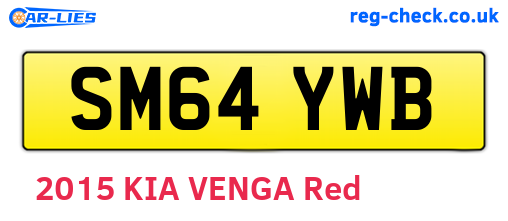 SM64YWB are the vehicle registration plates.
