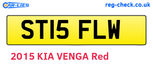 ST15FLW are the vehicle registration plates.