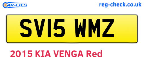 SV15WMZ are the vehicle registration plates.