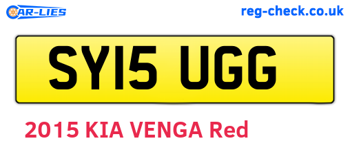 SY15UGG are the vehicle registration plates.